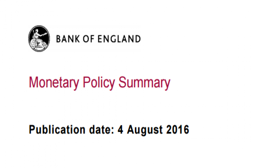 أبرز ما جاء في ملخص السياسة النقدية لبنك انجلترا - 4 أغسطس